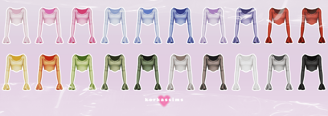 Галерея мода Топ Ruffle long sleeve top #1
